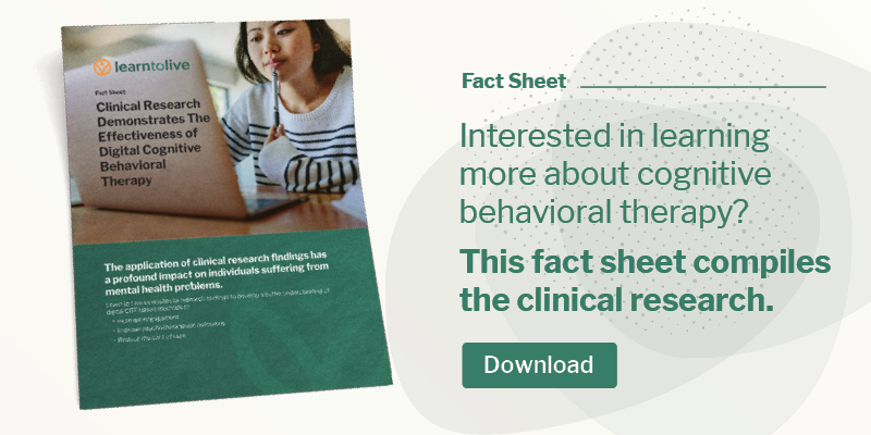 Fact Sheet: How Clinical Research Demonstrates the Effectiveness of Cognitive Behavioral Therapy